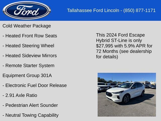 new 2024 Ford Escape car, priced at $27,995