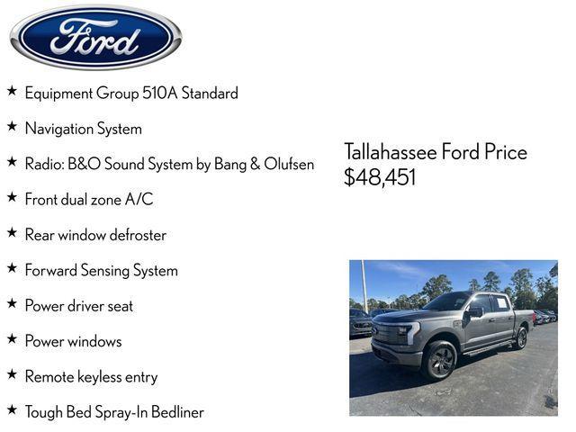 used 2023 Ford F-150 Lightning car, priced at $48,451