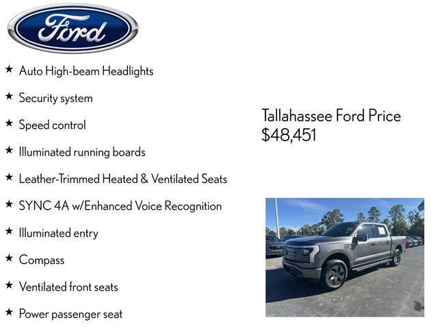 used 2023 Ford F-150 Lightning car, priced at $48,451