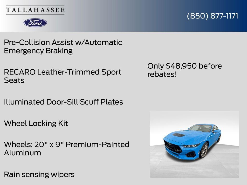 new 2025 Ford Mustang car, priced at $48,950