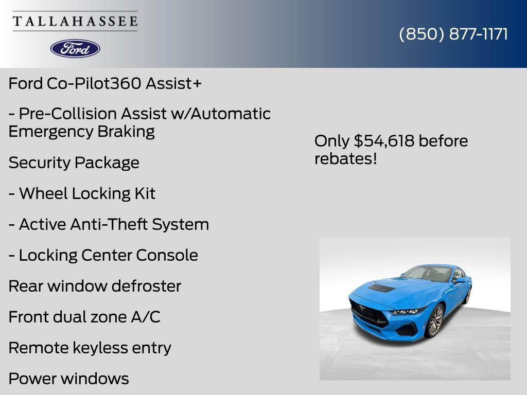 new 2025 Ford Mustang car, priced at $50,118