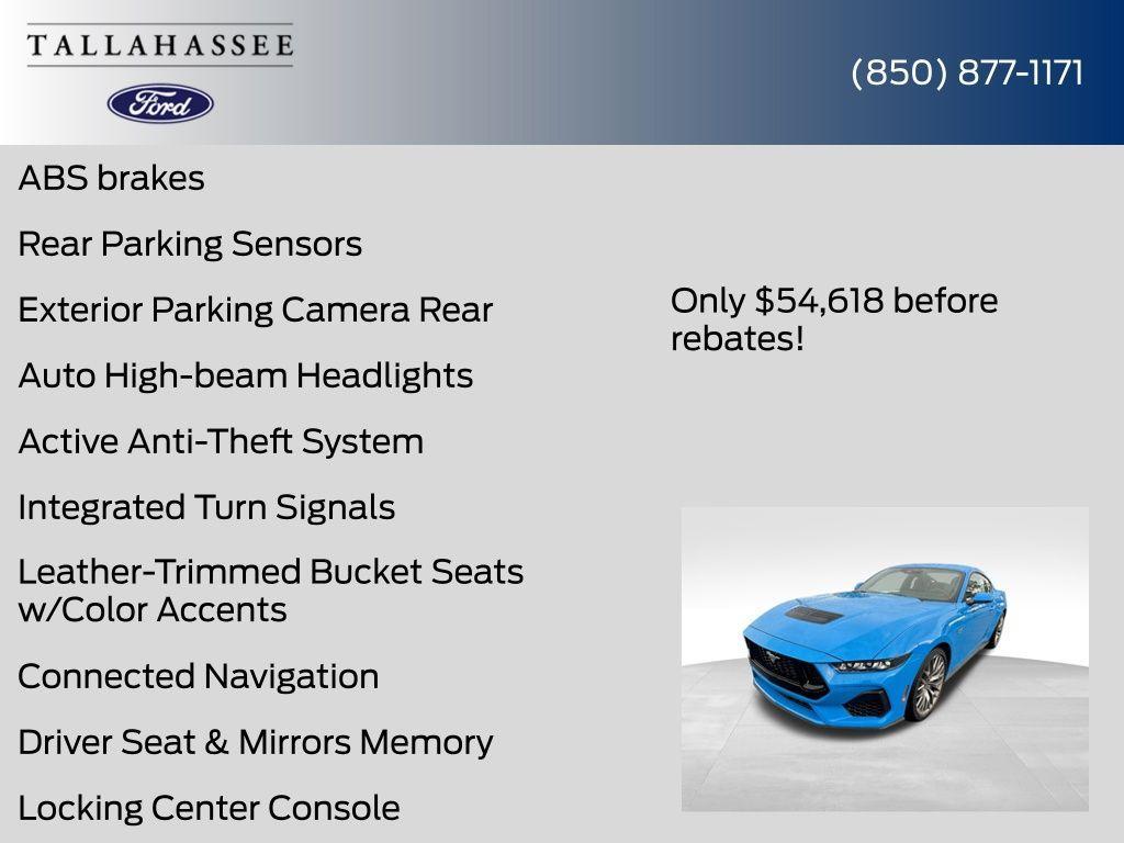 new 2025 Ford Mustang car, priced at $50,118