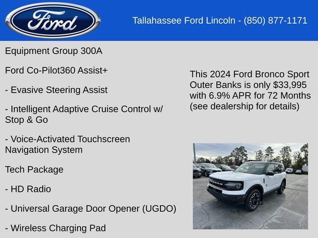 new 2024 Ford Bronco Sport car, priced at $33,995