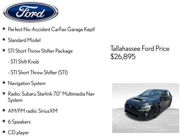 used 2017 Subaru WRX STI car, priced at $22,962