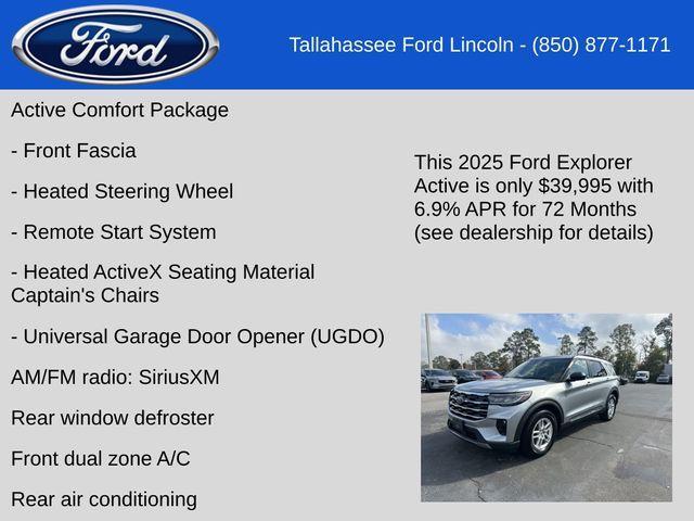 new 2025 Ford Explorer car, priced at $39,995