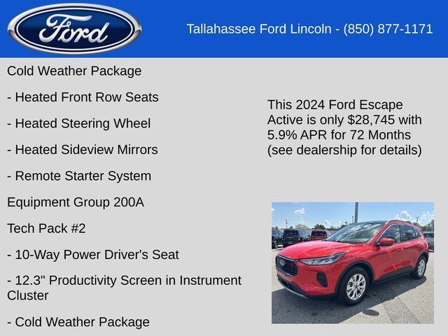 new 2024 Ford Escape car, priced at $28,745