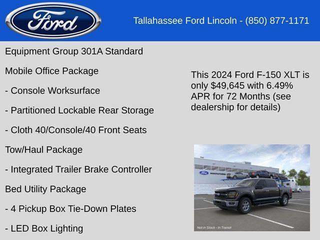 new 2024 Ford F-150 car, priced at $49,645