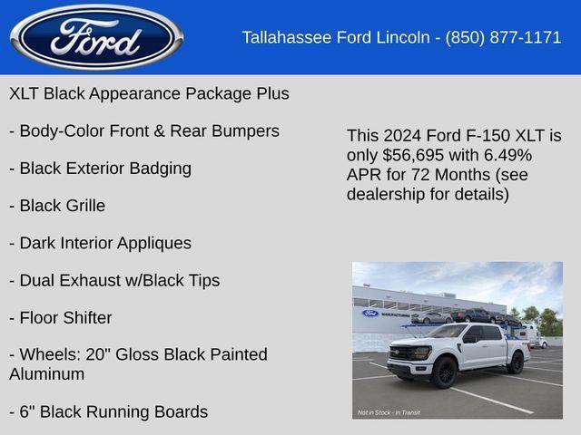 new 2024 Ford F-150 car, priced at $56,695