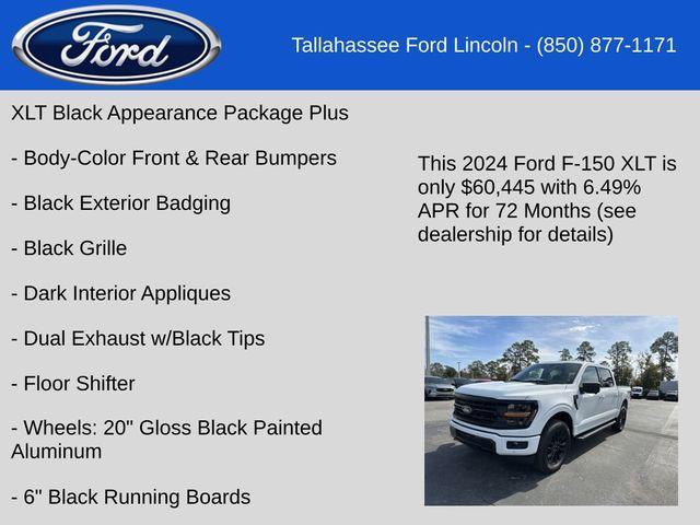 new 2024 Ford F-150 car, priced at $56,595