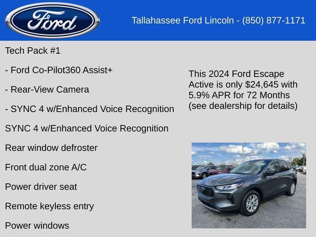 new 2024 Ford Escape car, priced at $24,645