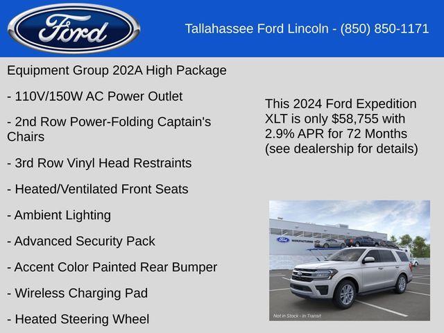 new 2024 Ford Expedition car, priced at $58,755