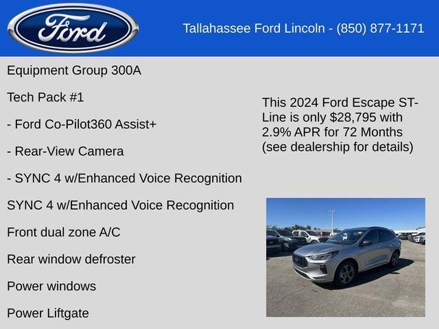 new 2024 Ford Escape car, priced at $28,795