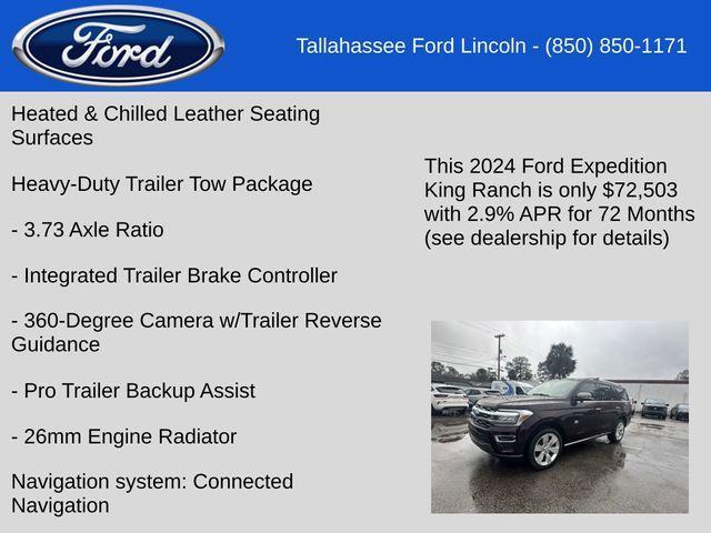 new 2024 Ford Expedition car, priced at $72,503