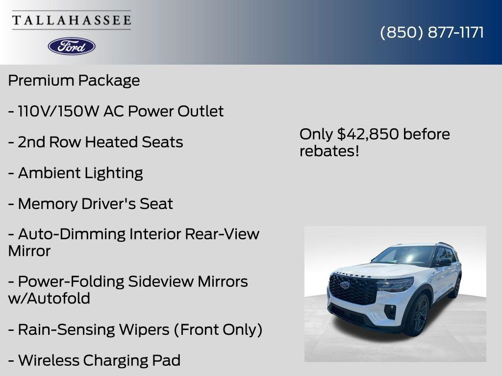 new 2025 Ford Explorer car, priced at $44,850