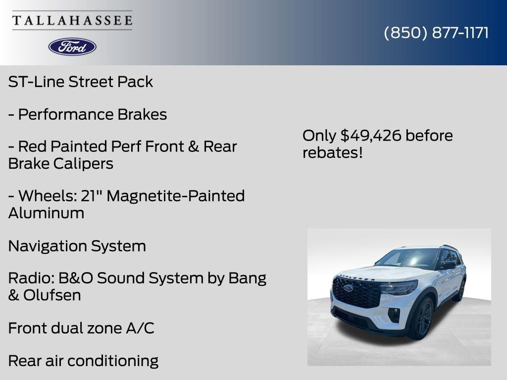 new 2025 Ford Explorer car, priced at $47,926