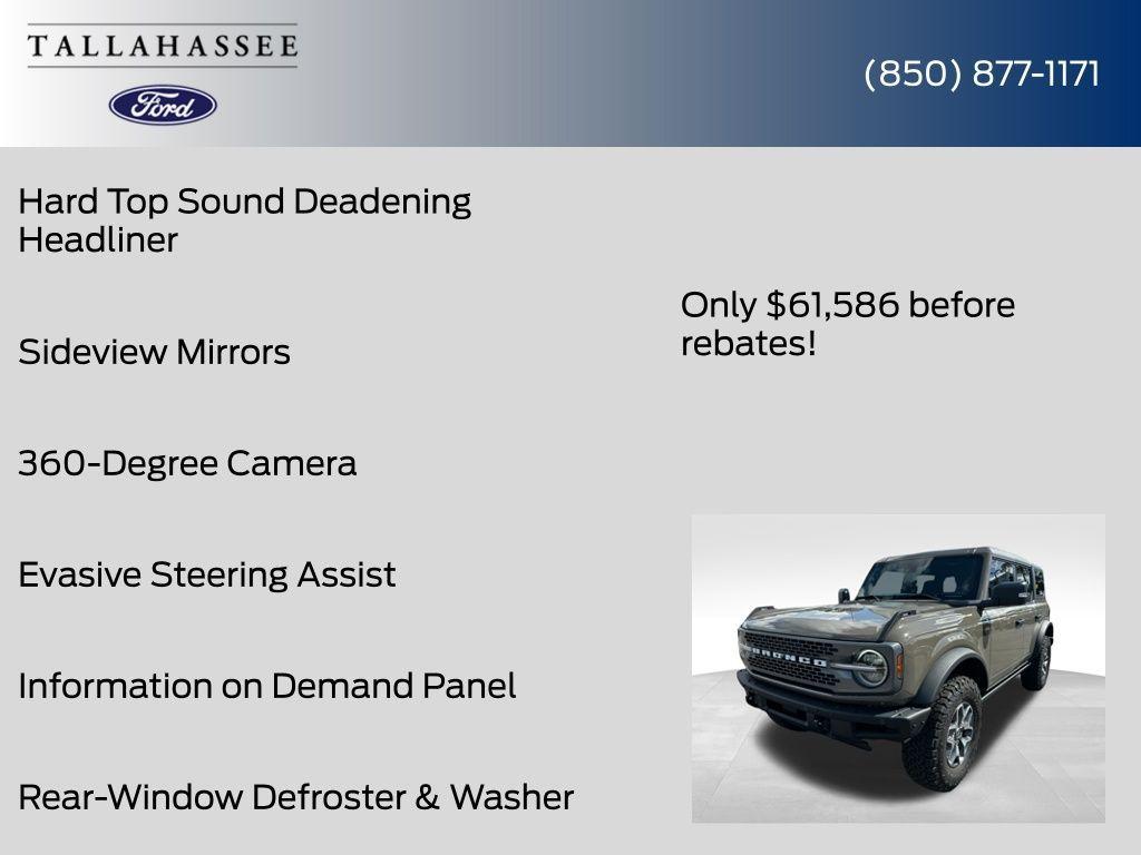 new 2025 Ford Bronco car, priced at $61,586