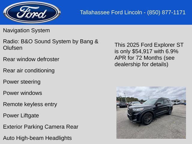 new 2025 Ford Explorer car, priced at $54,917