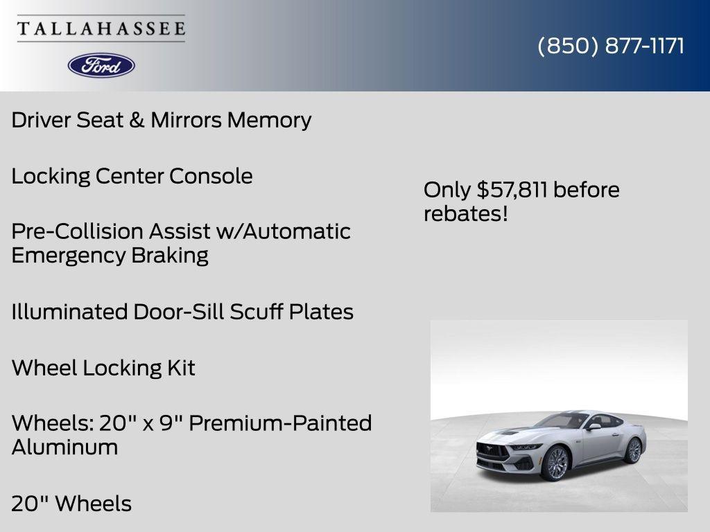 new 2025 Ford Mustang car, priced at $53,311