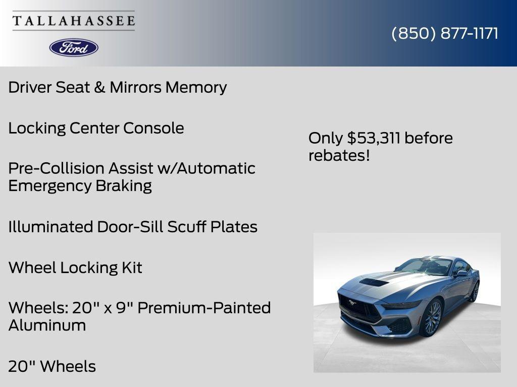 new 2025 Ford Mustang car, priced at $53,311