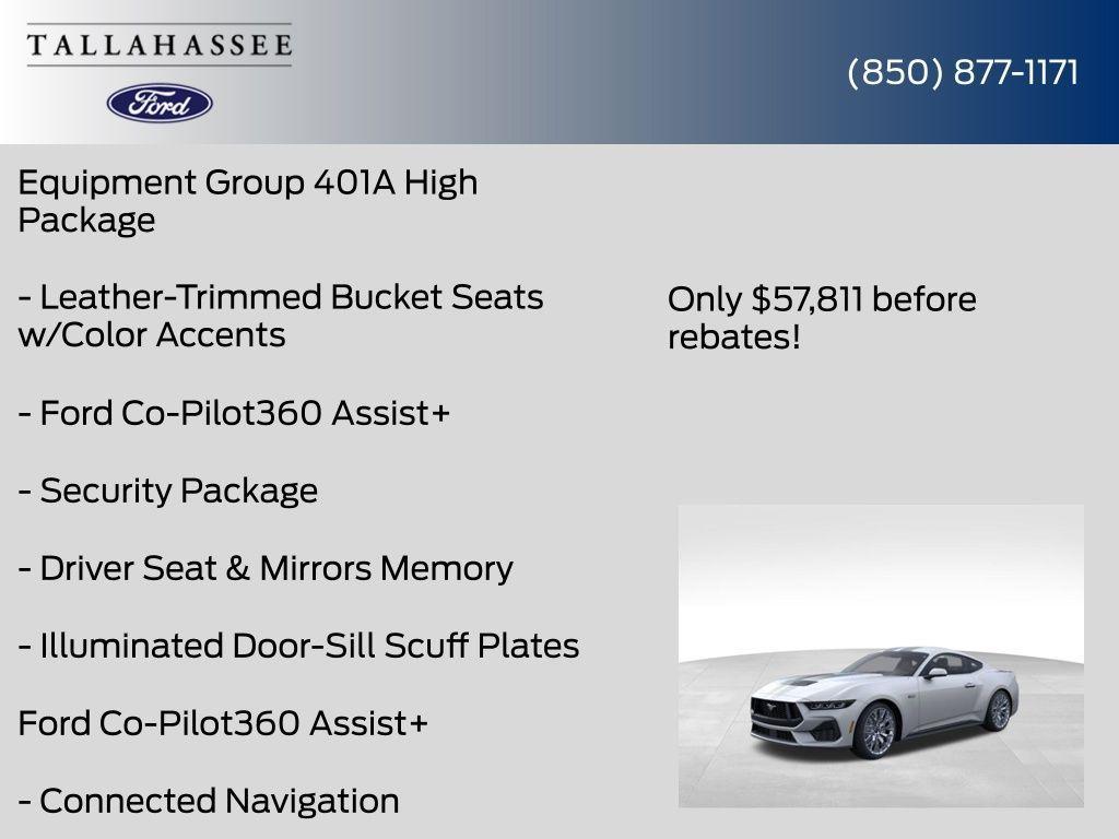 new 2025 Ford Mustang car, priced at $53,311