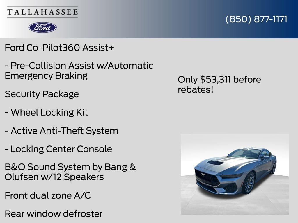 new 2025 Ford Mustang car, priced at $53,311