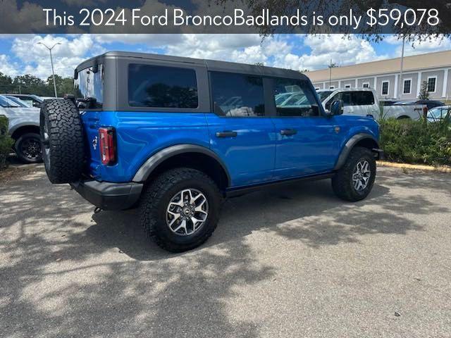 new 2024 Ford Bronco car, priced at $59,078