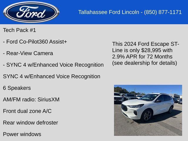 new 2024 Ford Escape car, priced at $28,995