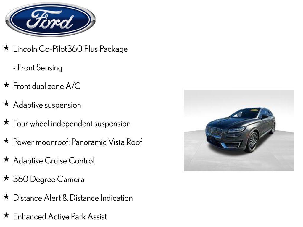 used 2020 Lincoln Nautilus car, priced at $19,381