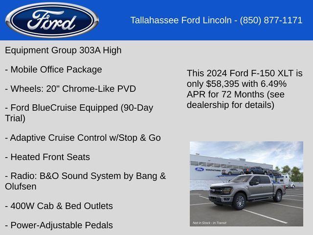 new 2024 Ford F-150 car, priced at $58,395