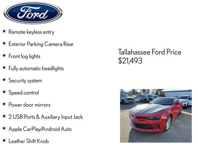 used 2018 Chevrolet Camaro car, priced at $21,493