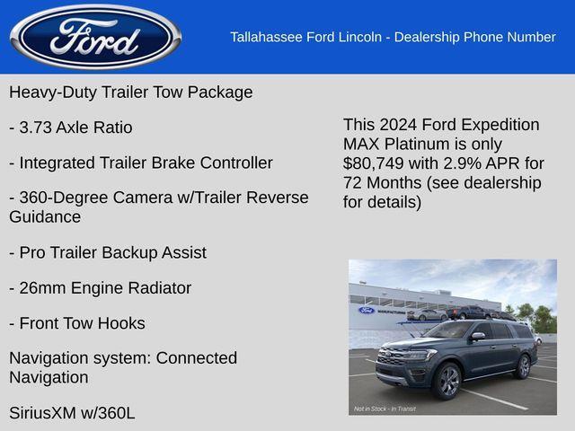 new 2024 Ford Expedition Max car, priced at $80,749