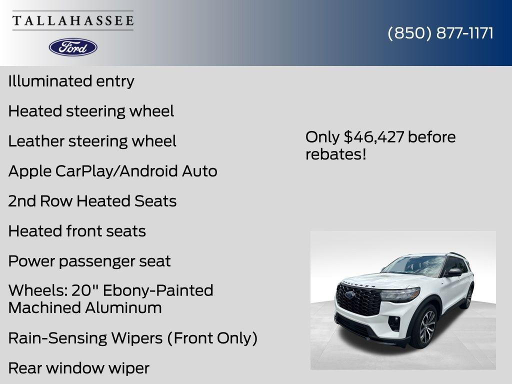 new 2025 Ford Explorer car, priced at $44,927