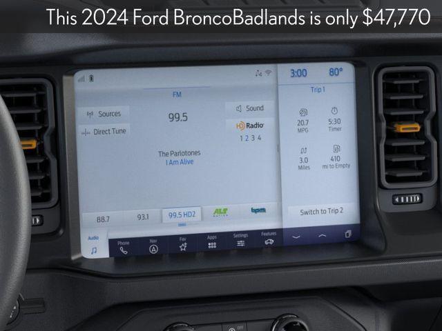 new 2024 Ford Bronco car, priced at $47,770