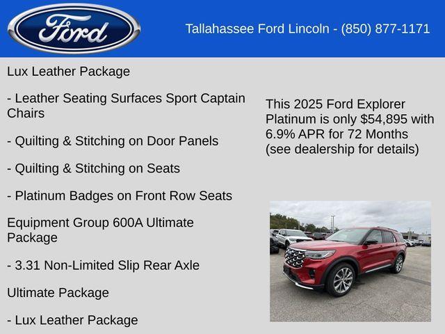 new 2025 Ford Explorer car, priced at $54,895