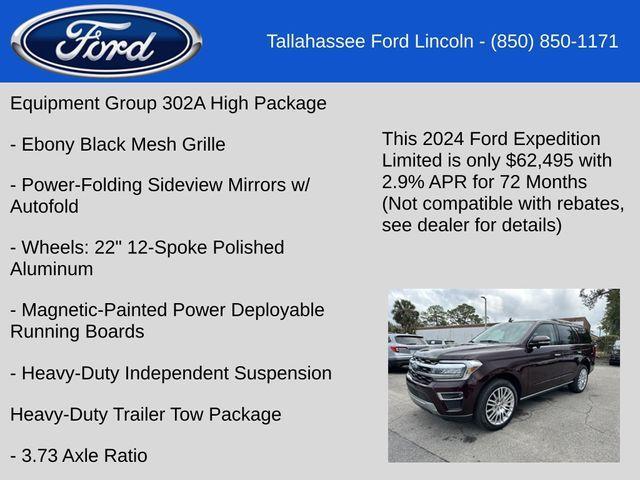 new 2024 Ford Expedition car, priced at $62,495