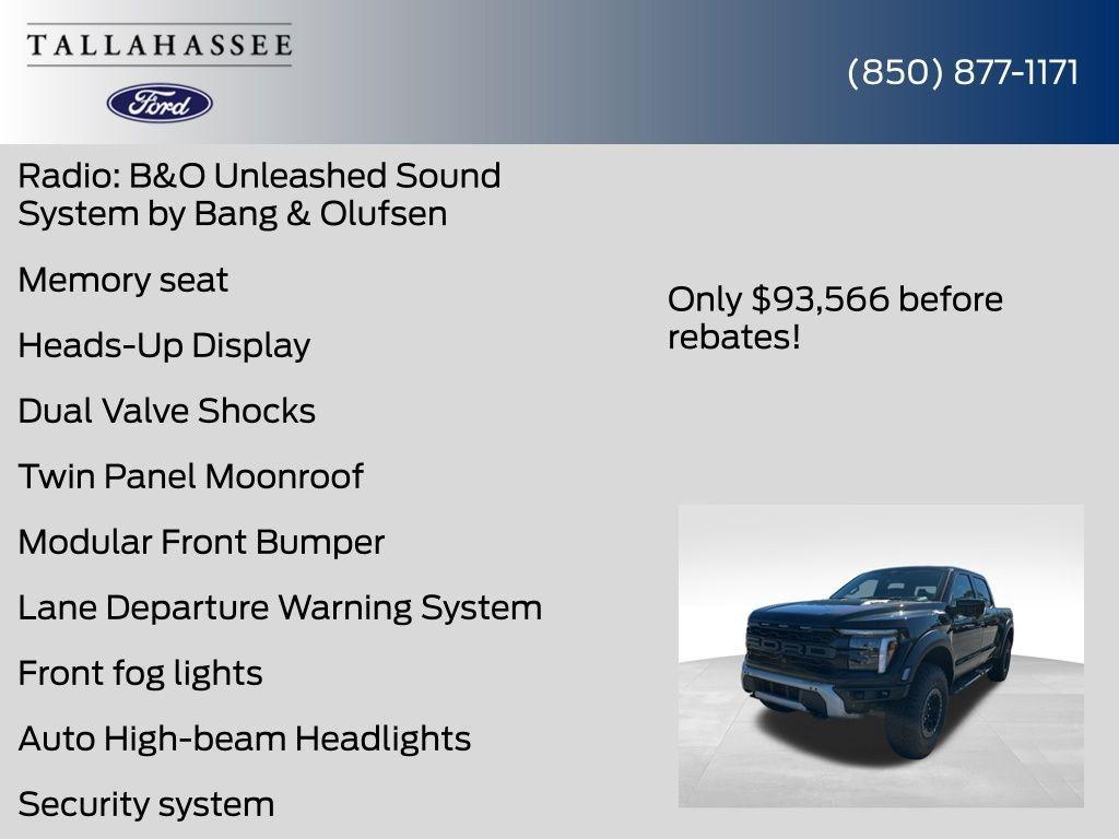 new 2025 Ford F-150 car, priced at $93,566