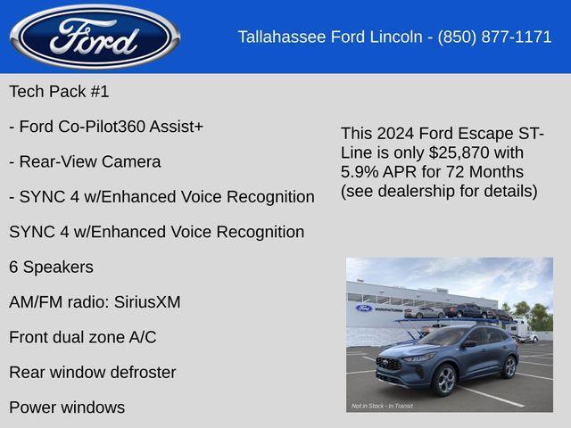 new 2024 Ford Escape car, priced at $25,870