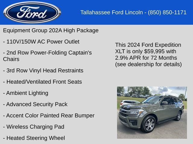 new 2024 Ford Expedition car, priced at $59,995