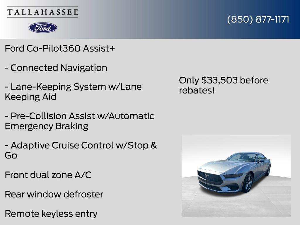 new 2025 Ford Mustang car, priced at $33,503