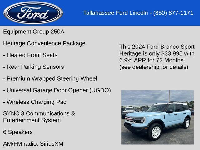 new 2024 Ford Bronco Sport car, priced at $33,995