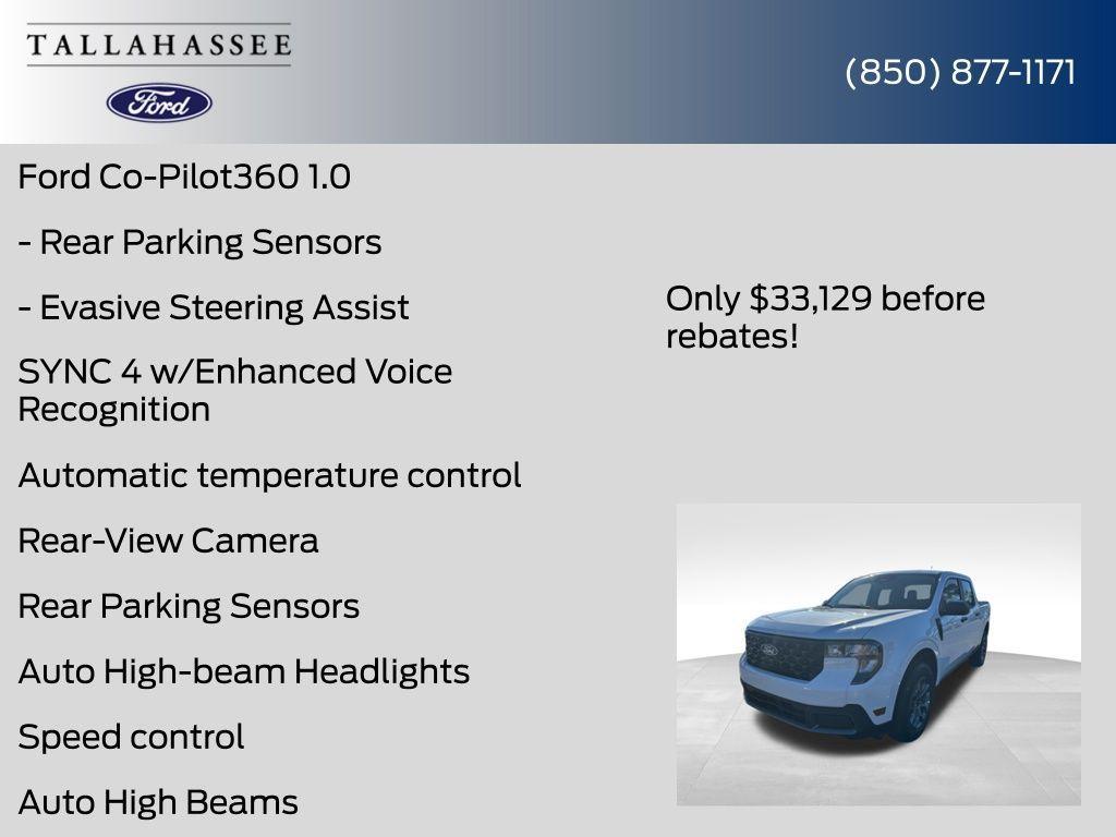 new 2025 Ford Maverick car, priced at $33,129