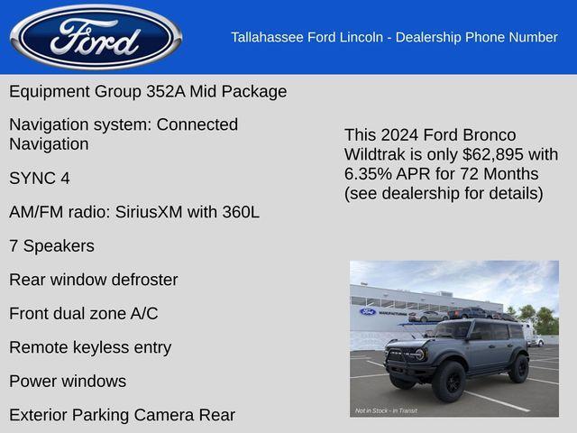 new 2024 Ford Bronco car, priced at $62,895