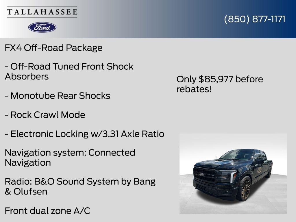 new 2025 Ford F-150 car, priced at $85,977