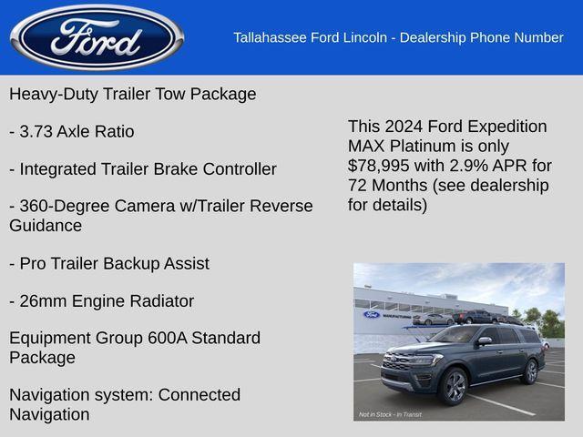 new 2024 Ford Expedition Max car, priced at $78,995