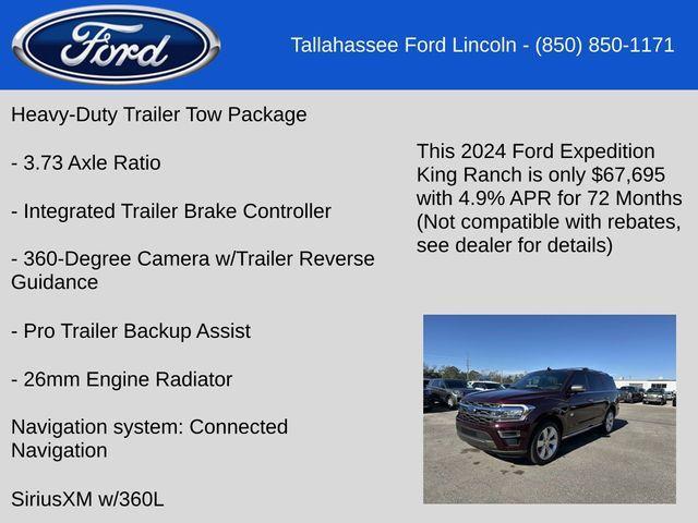 new 2024 Ford Expedition car, priced at $67,695