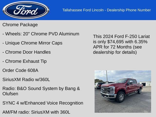 new 2024 Ford F-250 car, priced at $74,695