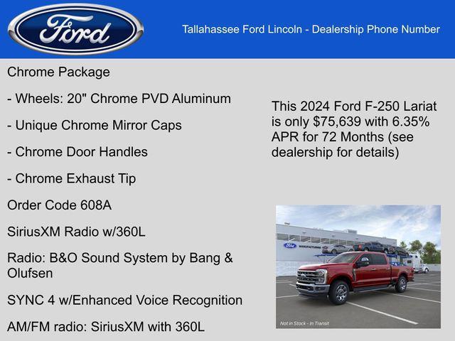 new 2024 Ford F-250 car, priced at $74,695