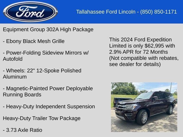 new 2024 Ford Expedition car, priced at $62,995