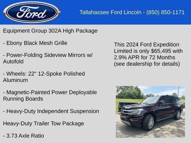 new 2024 Ford Expedition car, priced at $65,495