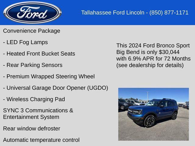 new 2024 Ford Bronco Sport car, priced at $30,044